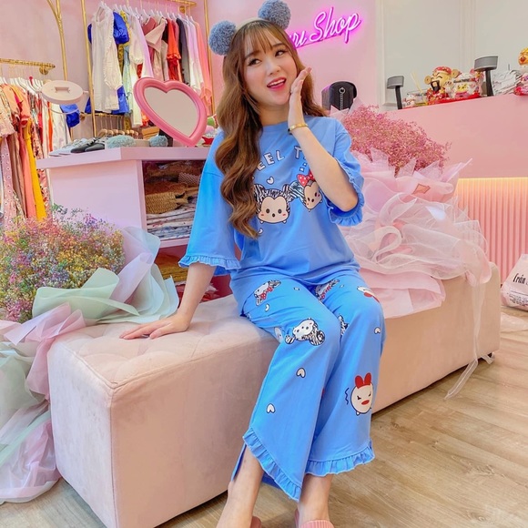 Sleep wear long set - Picture 3 of 4